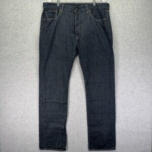 Levis 501 Jeans Mens 36x34 Blue Original Fit Straight Leg Button Fly Denim
